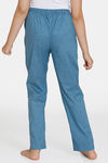 Rosaline Girls Woven Pyjama - Blue Mirage — thumbnail 3